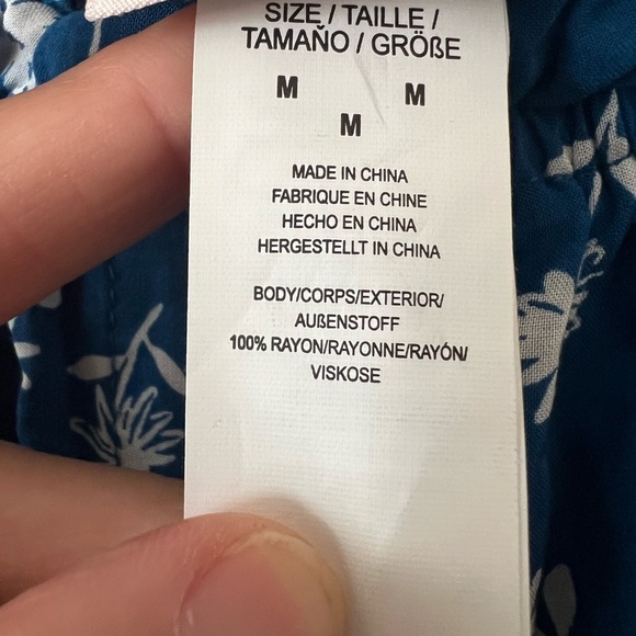 Kate Spade Macaw Blue Floral Romper - Size M - NWT - Picture 12 of 12